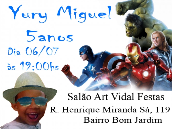 Aniversário do Yury Miguel 