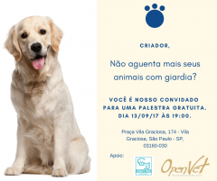 Palestra Criador - Como Evita e Tratar Animais Com Giardia