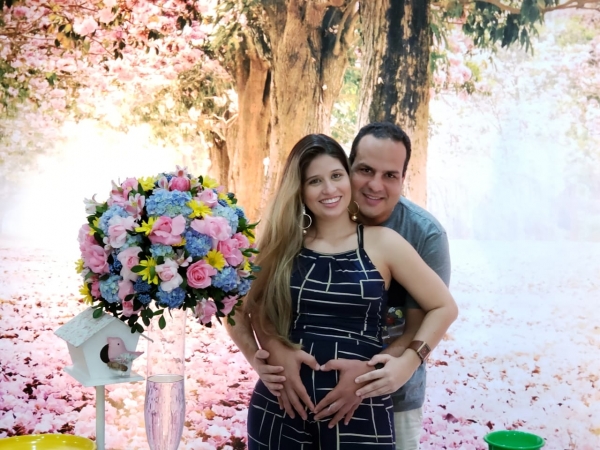 Chá do Gabriel 💙🤰🏼👶🏻👪