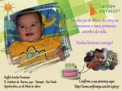 Aniversário 1 Ano - Giovanna